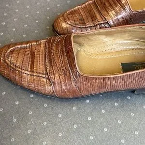 Zelli | Shoes | Zelli Italian Lizard Loafers 15 Very Rare  display picture 1